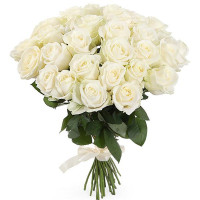 Bouquet of 31 white roses